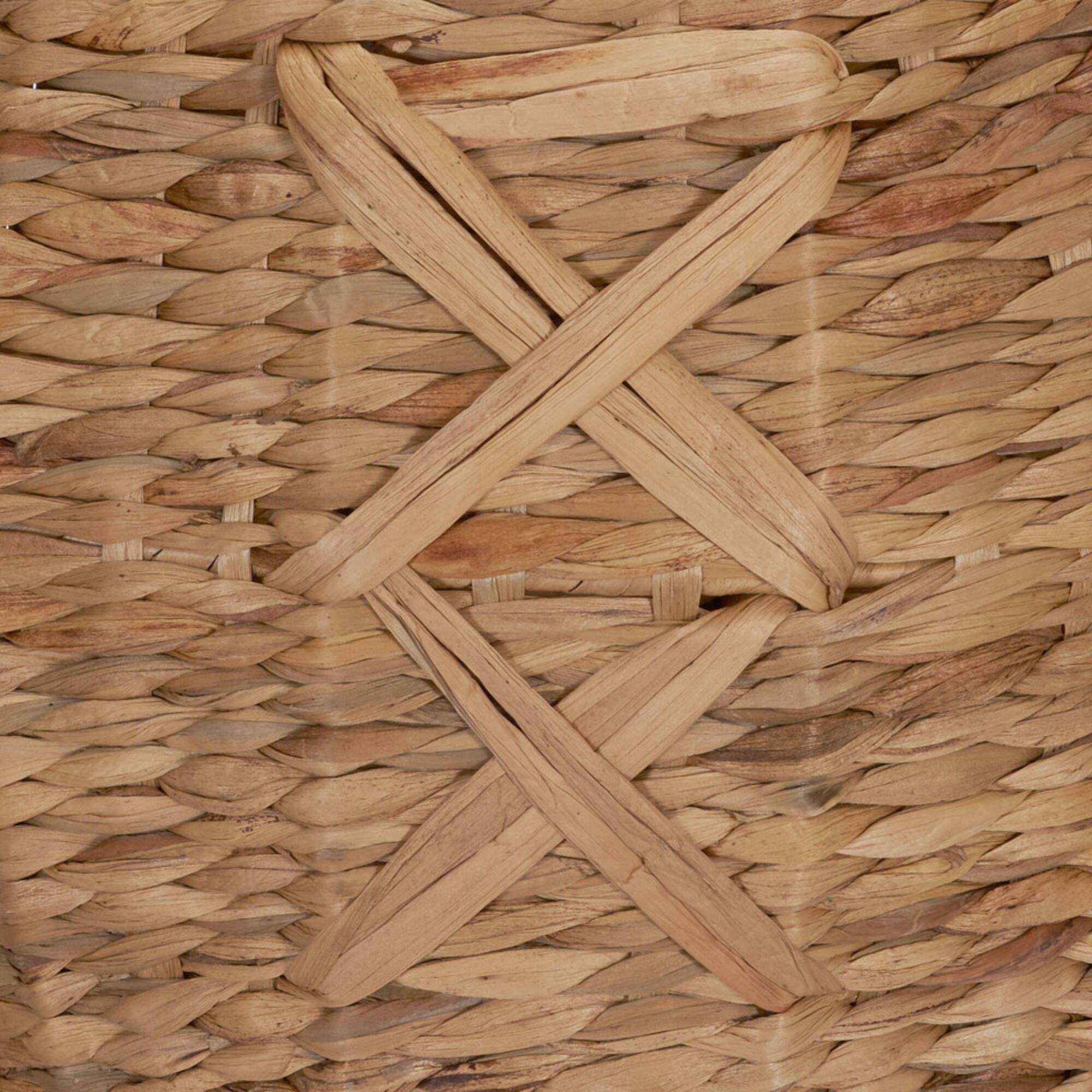 Household Essentials 16" X-Weave Round Wicker Floor Basket
